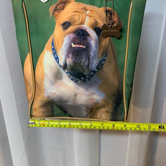 Vintage Braciano Rhinestone Bulldog Tote - Picture 7 of 9